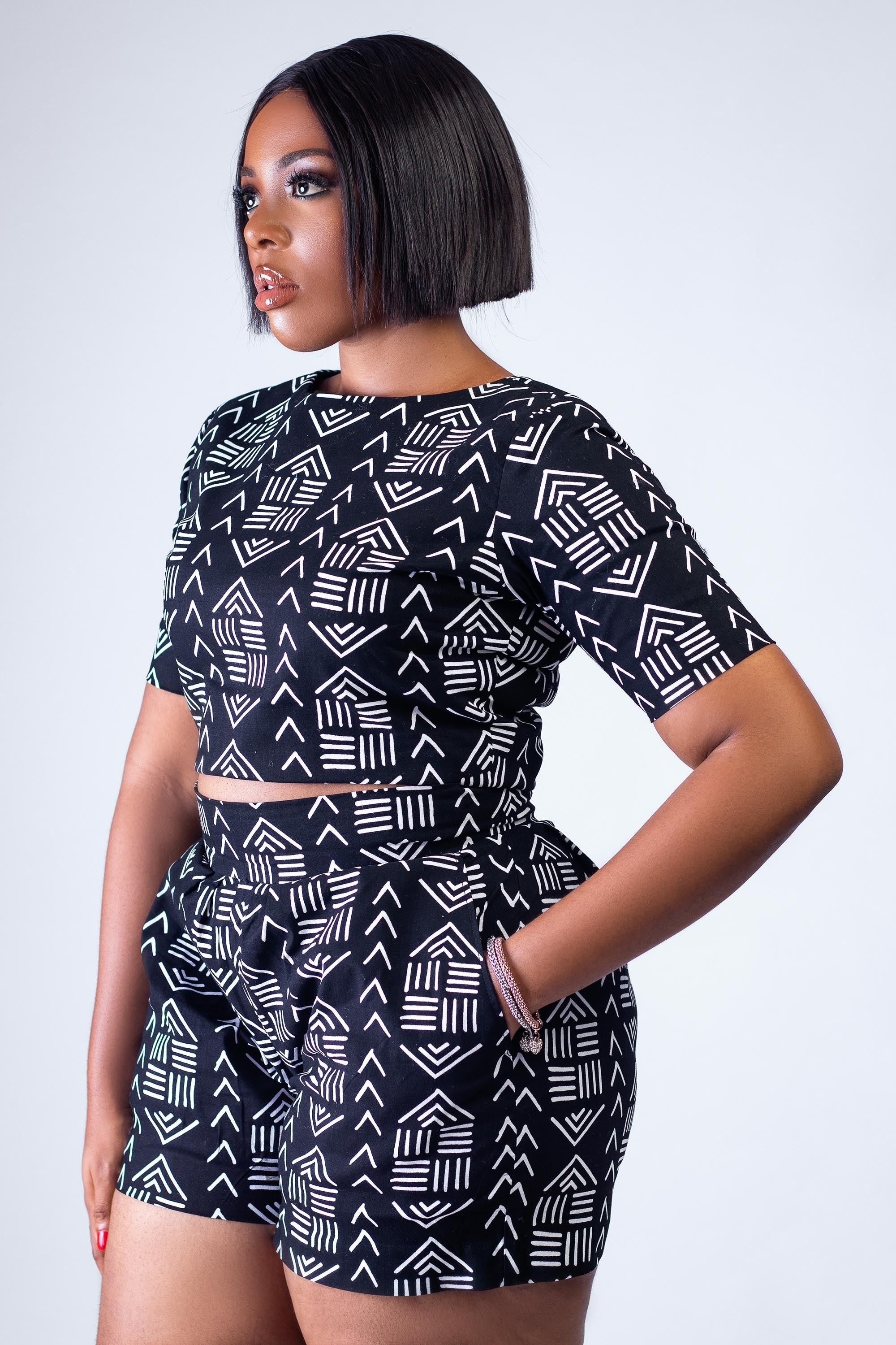 African Print Ejiro Cropped Top