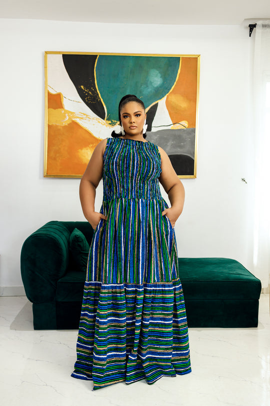 Ifemide African print maxi Dress