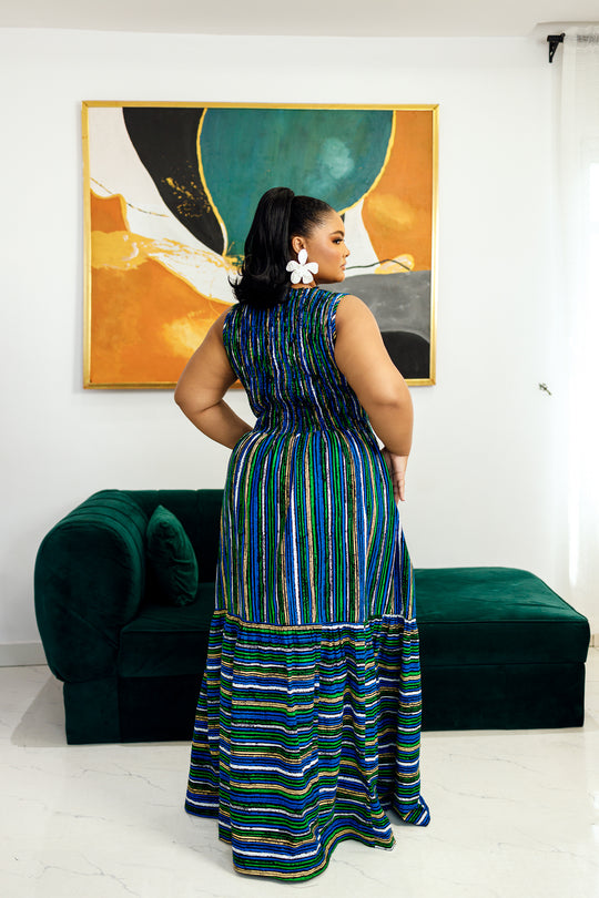 Ifemide African print maxi Dress