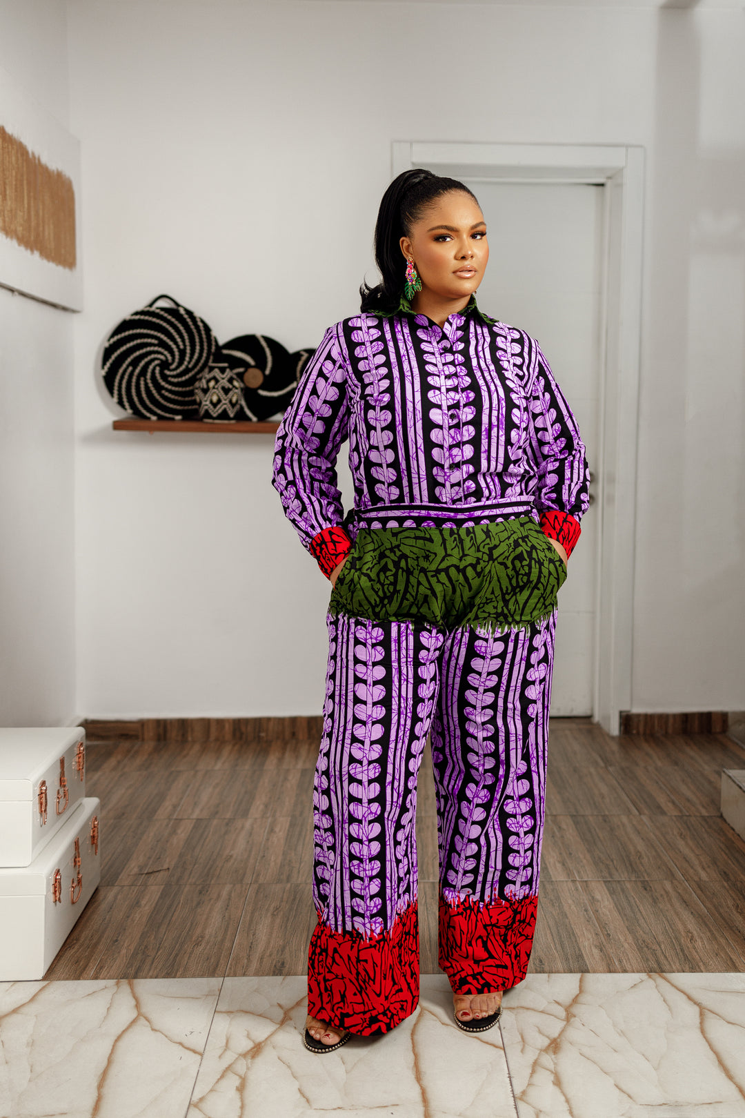 TUNDUN AFRICAN PRINT SHIRT SET