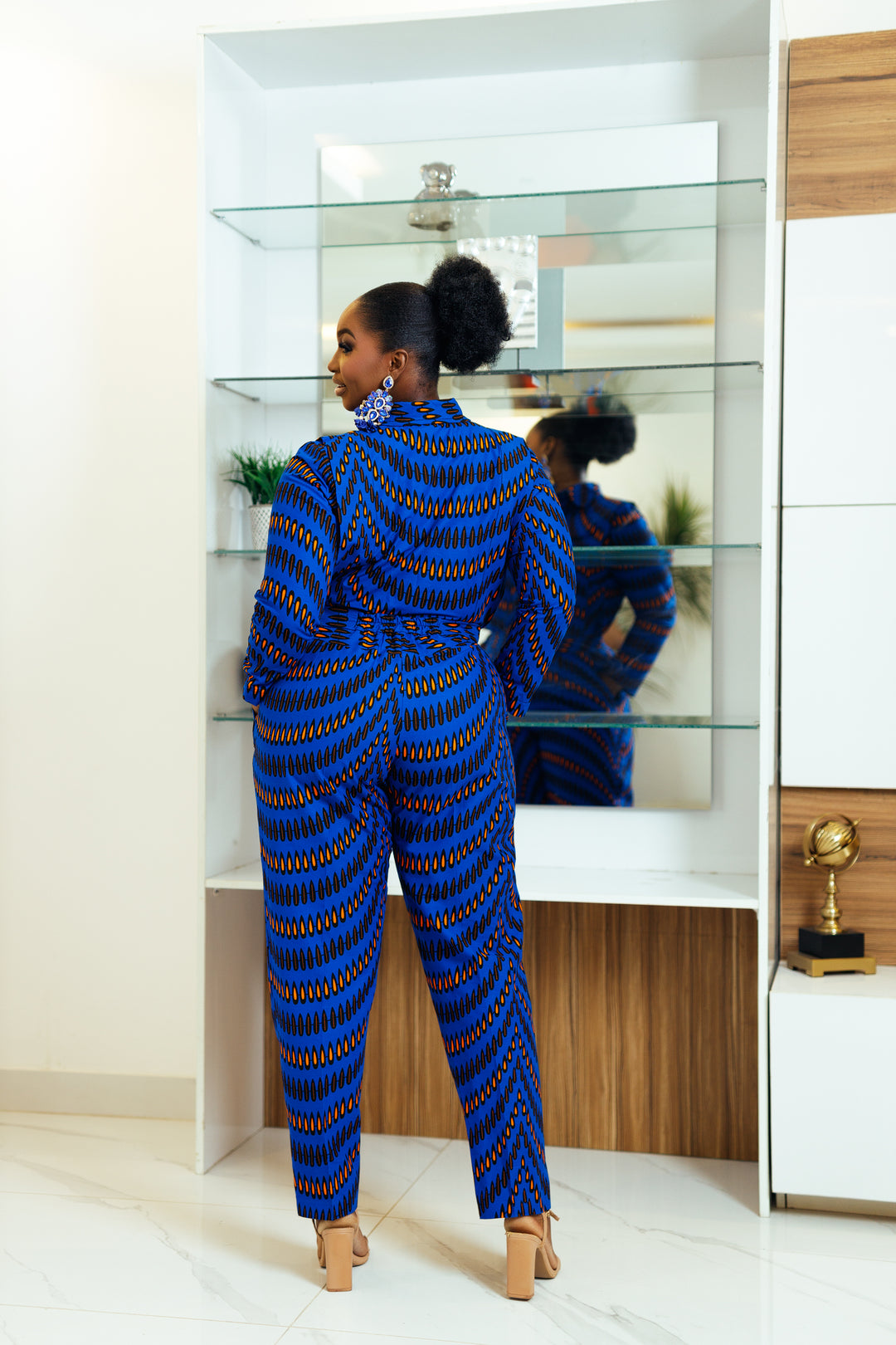 Nala African Print Crop Top and Pants Set