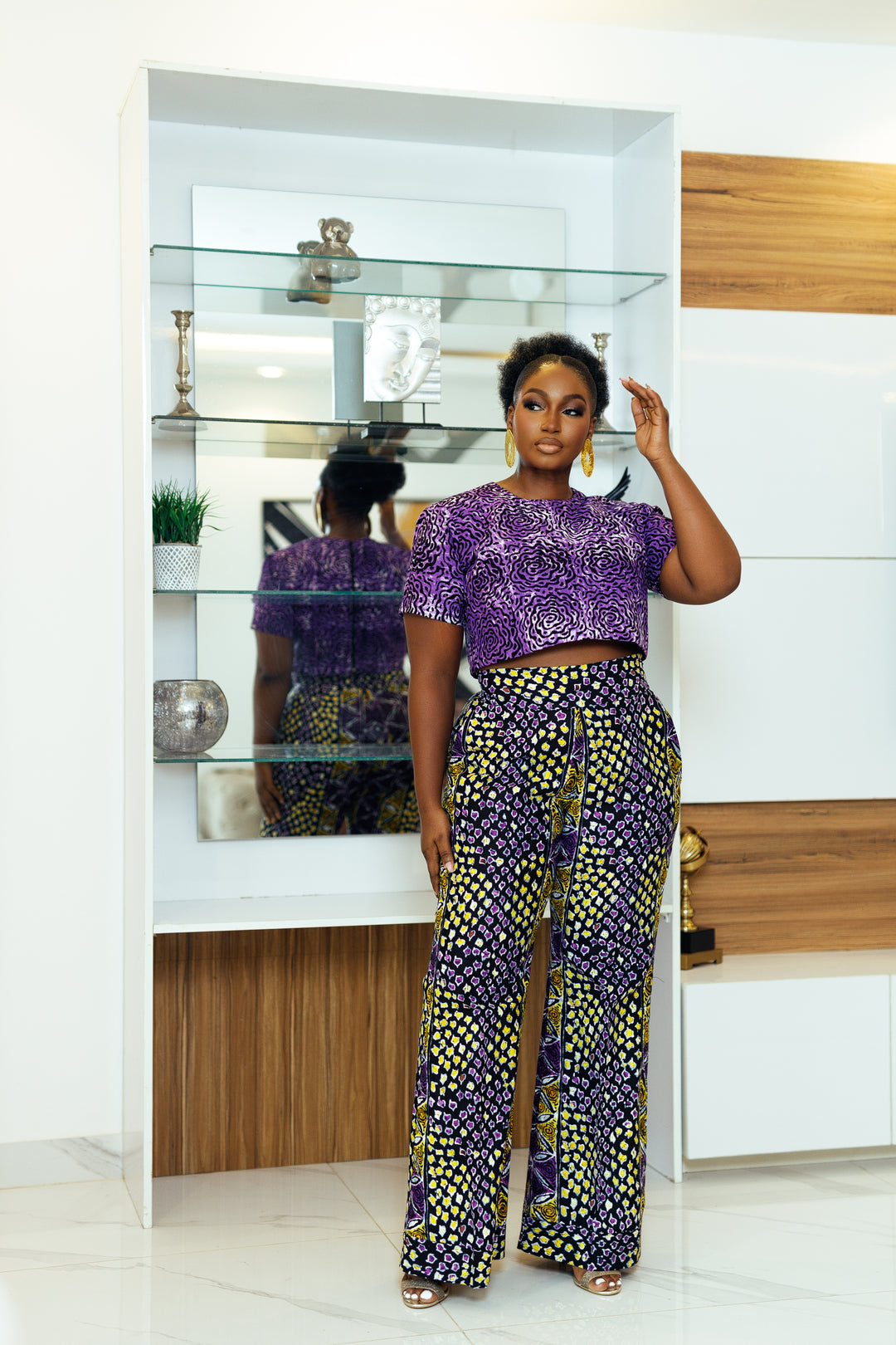 Amari African print Pants Set