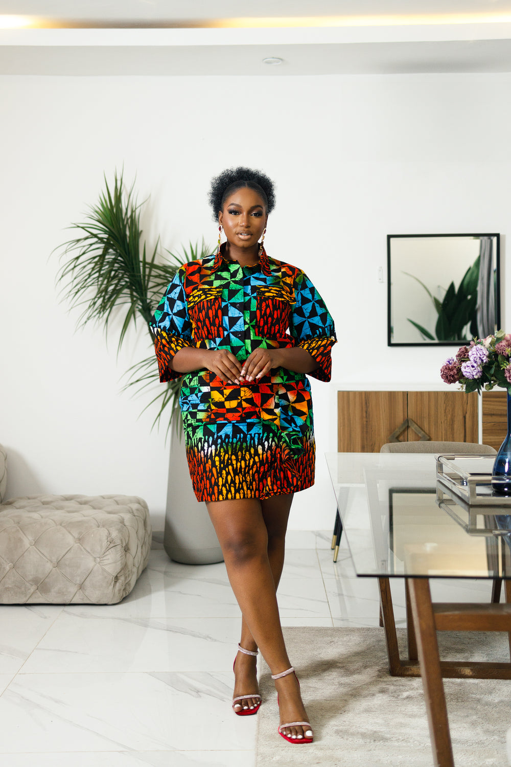 Zola African Print Skirt Set