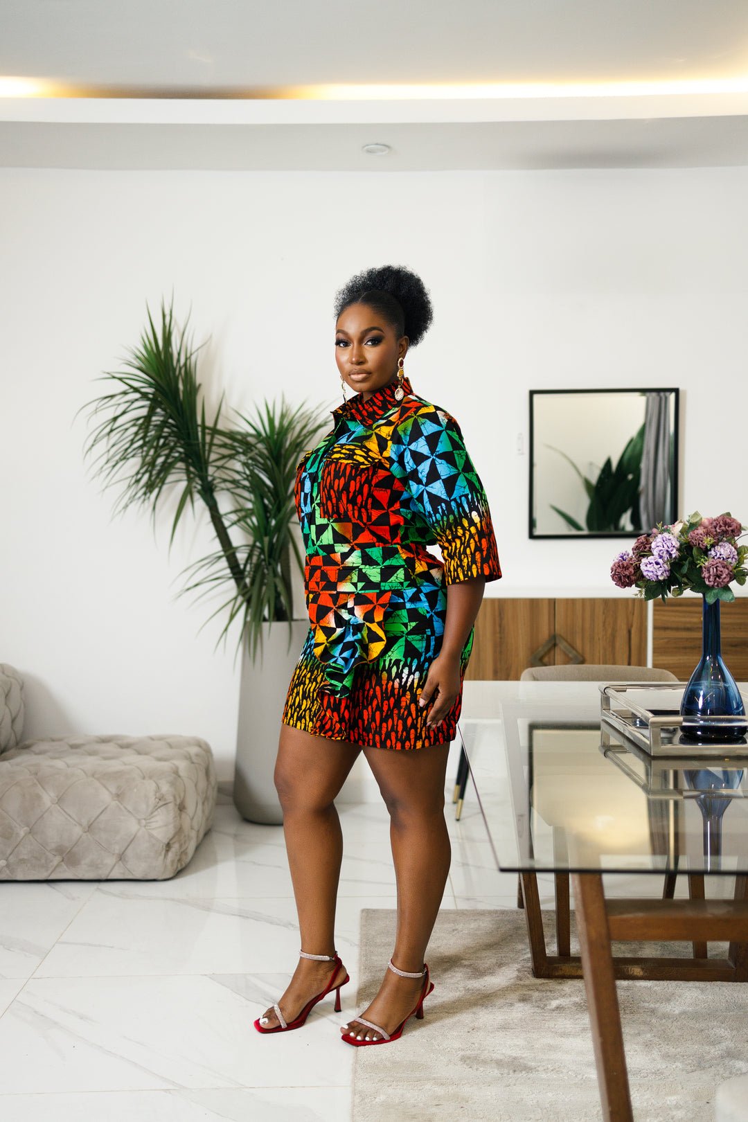 Zola African Print Skirt Set