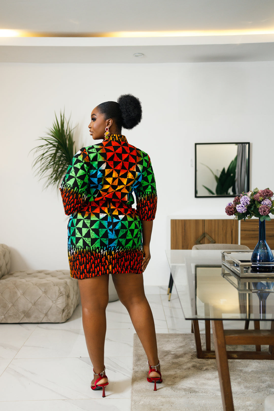 Zola African Print Skirt Set