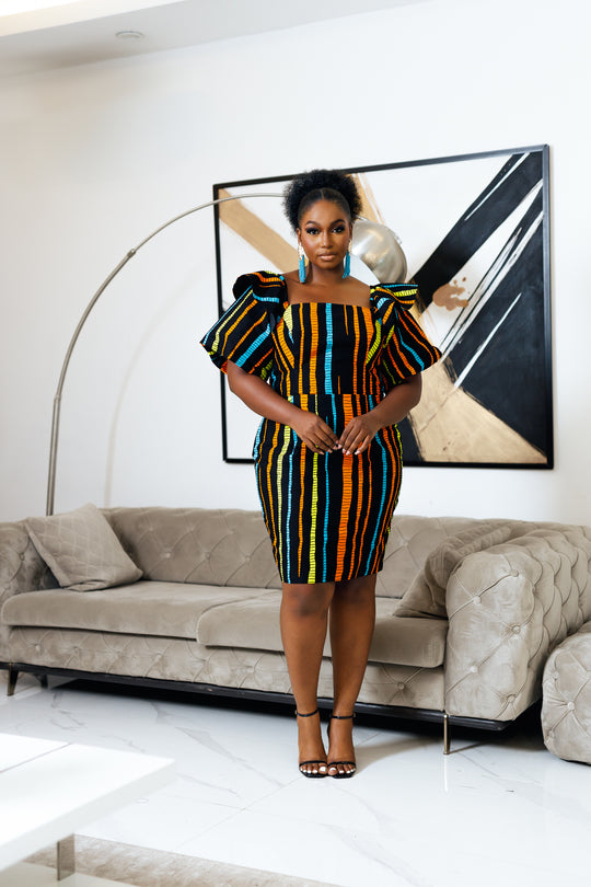 Chiamaka African print Mini Dress