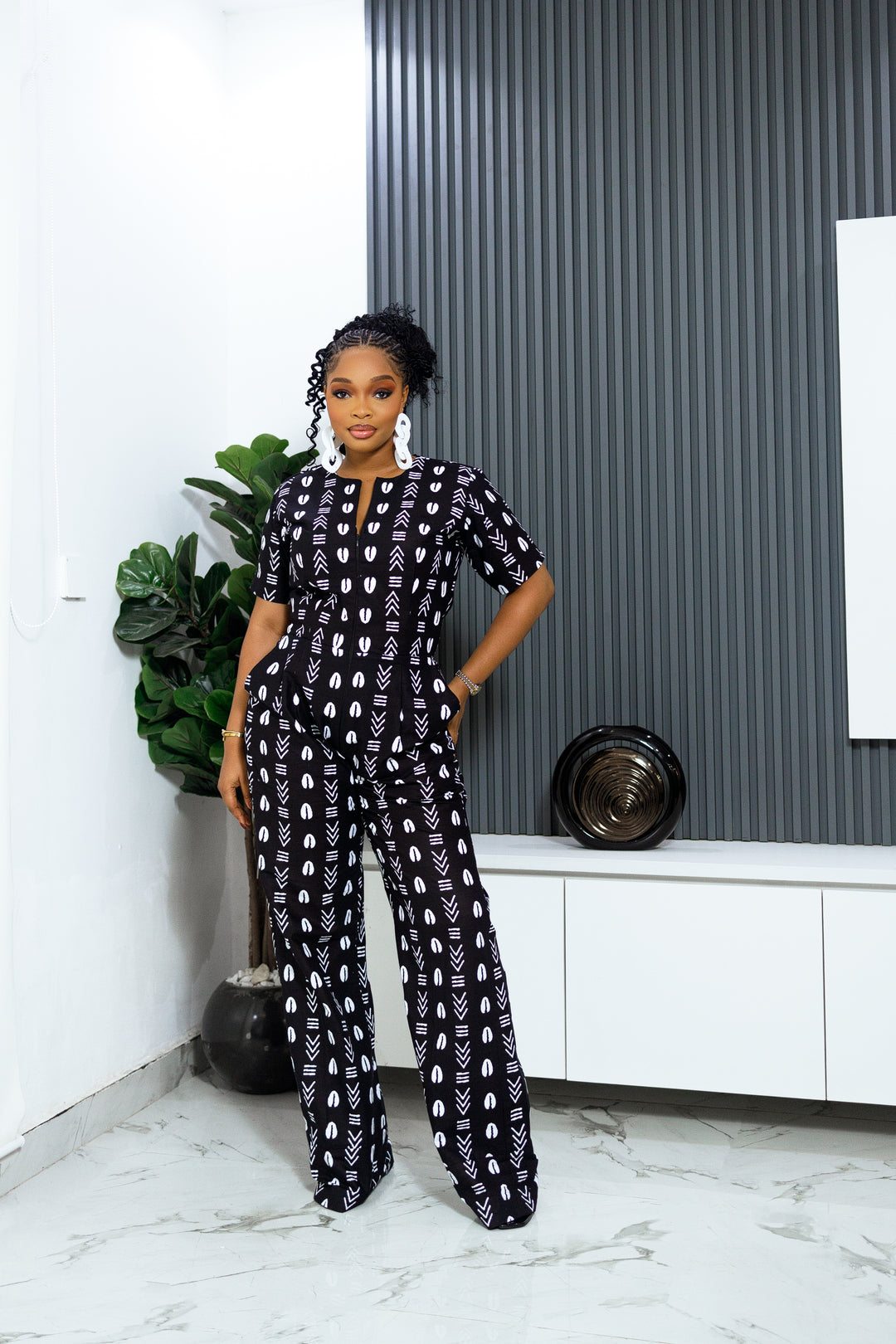 ABIDEMI AFRICAN PRINT JUMPSUIT