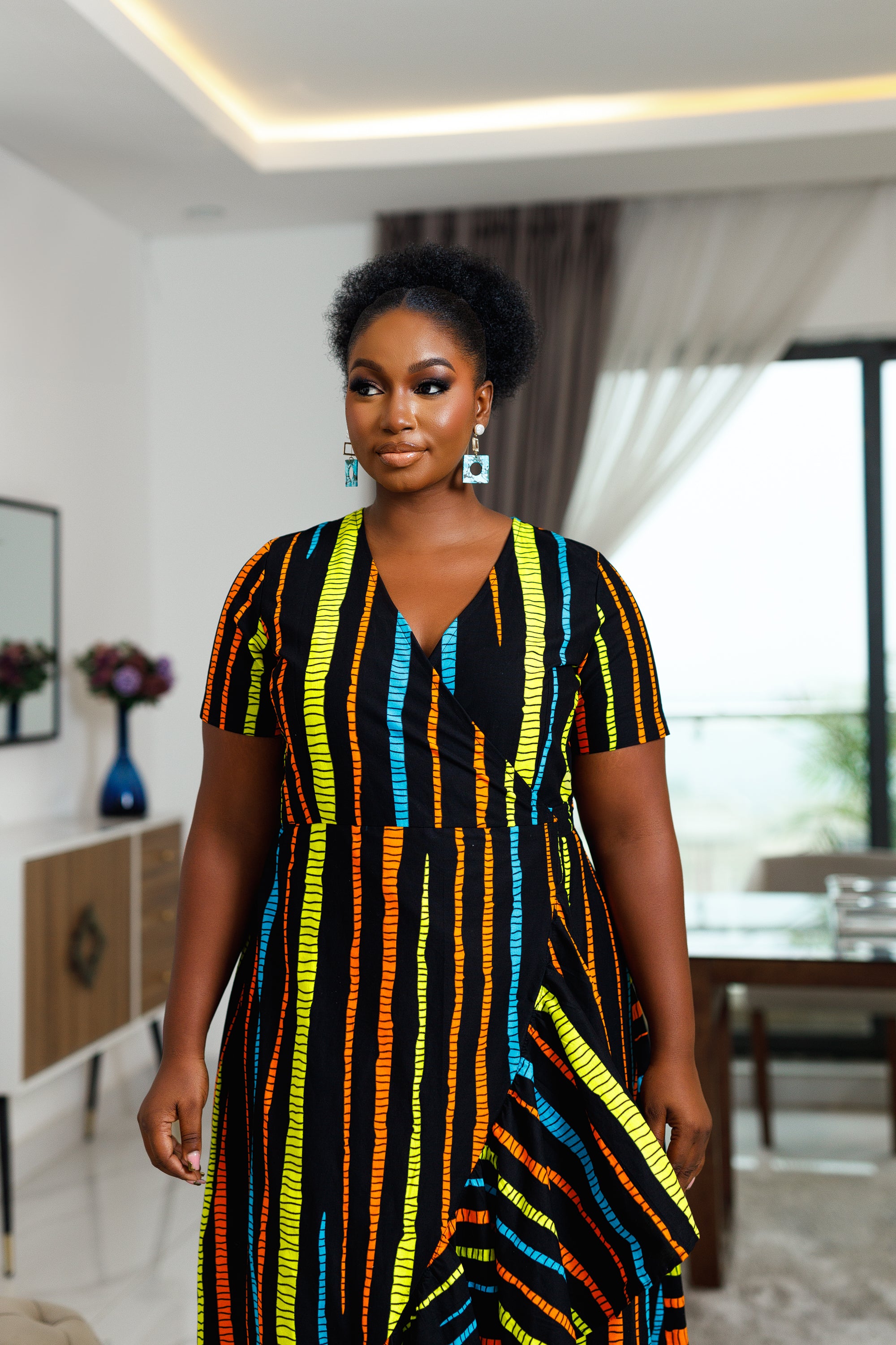 African wrap dress best sale