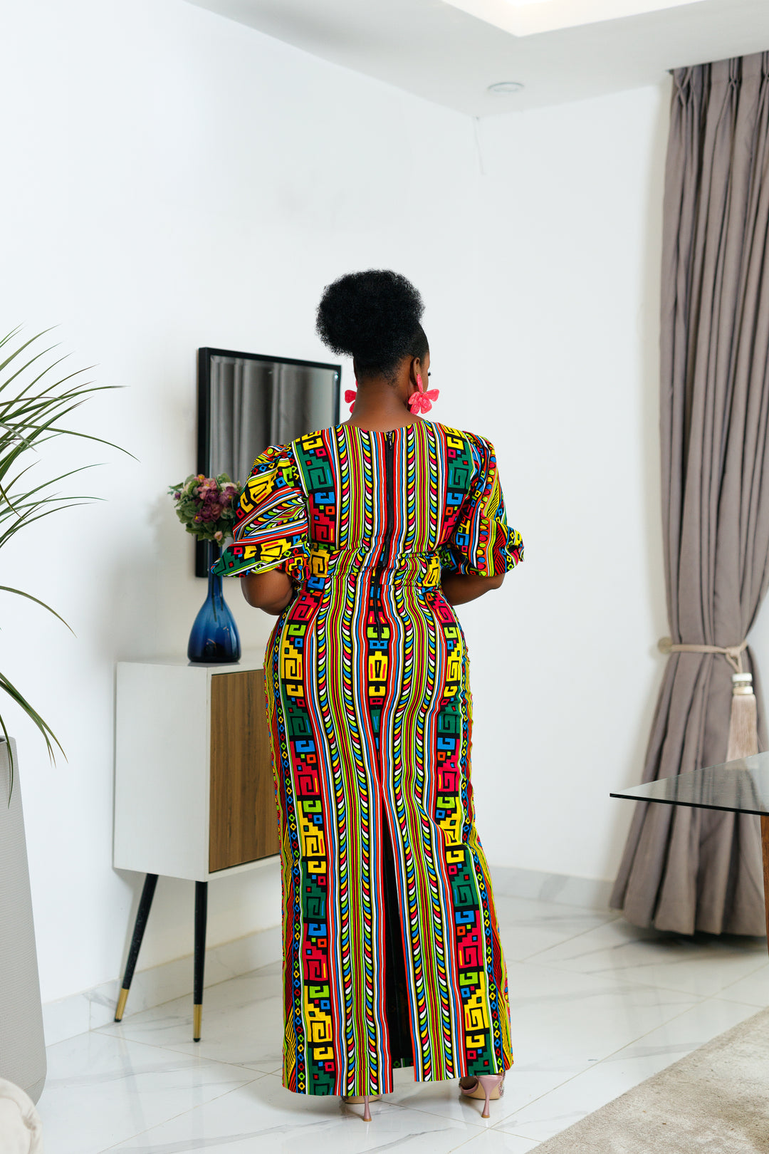 Emotu African Print Maxi Dress