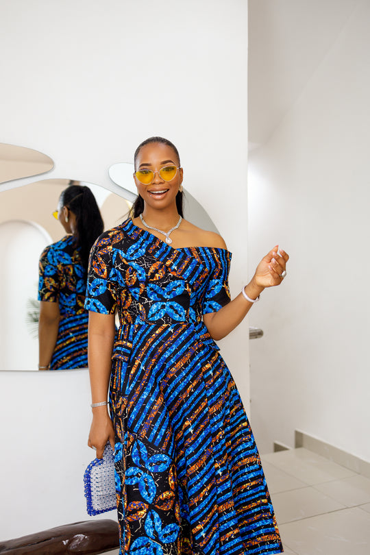 Achebe African Print Dress