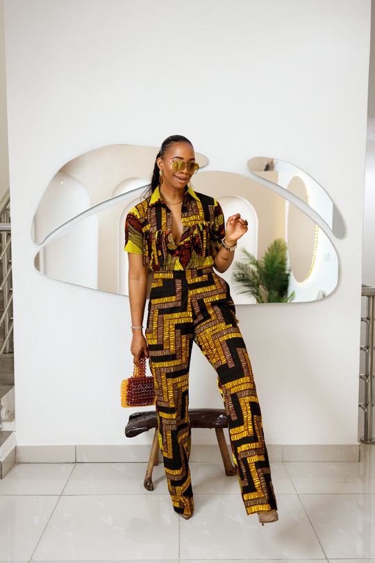 Morayo African Print Pants Set