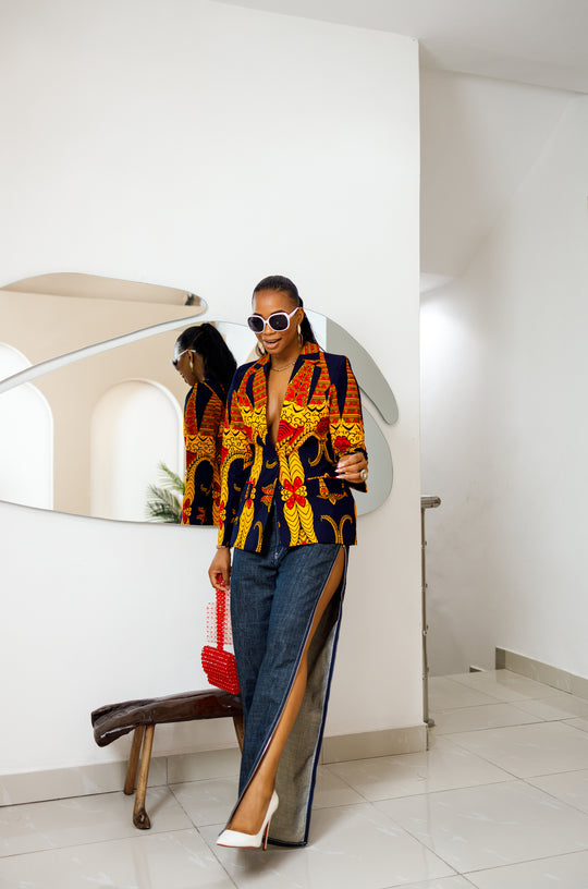 Abiba African Print Blazer