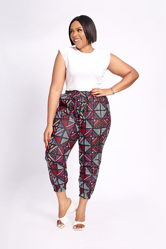 African Print Zeeba Joggers