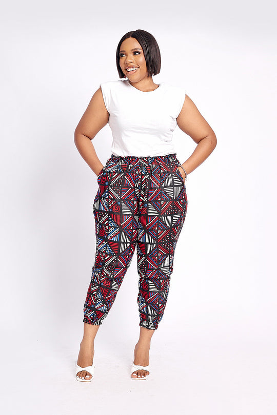 SALE AFRICAN PRINT ZEEBA JOGGERS