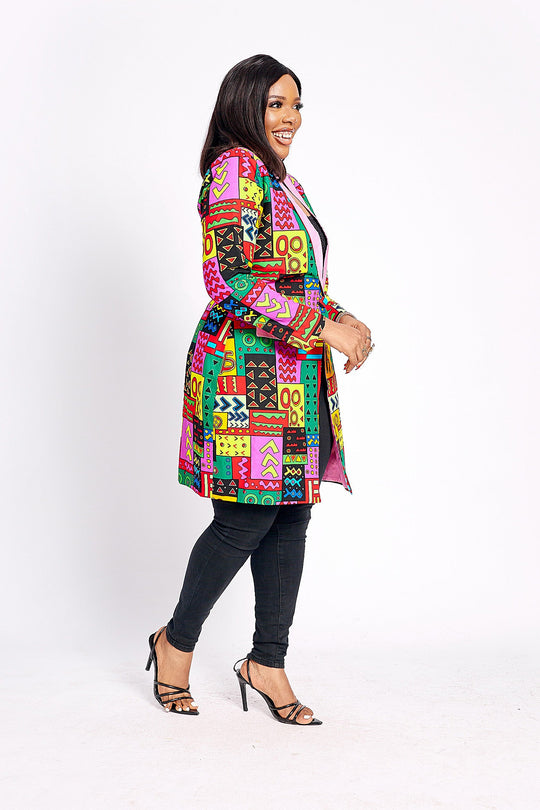 African Print Farisa  Blazer