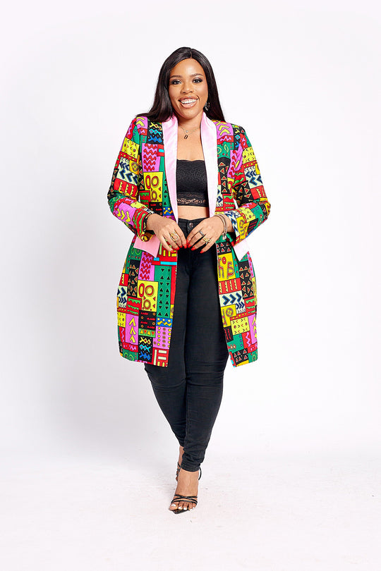 African Print Farisa  Blazer