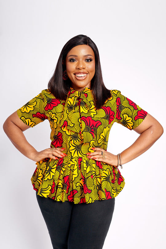 African print blouses for Women