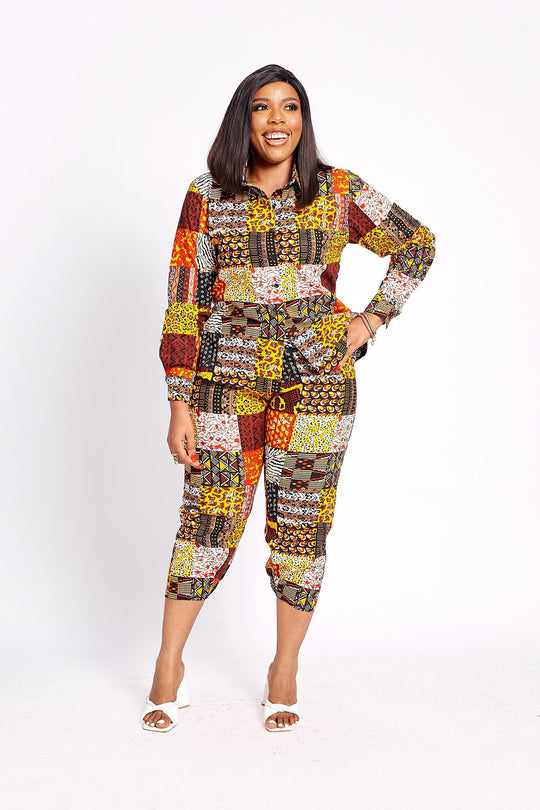 African Print Jemila Pants