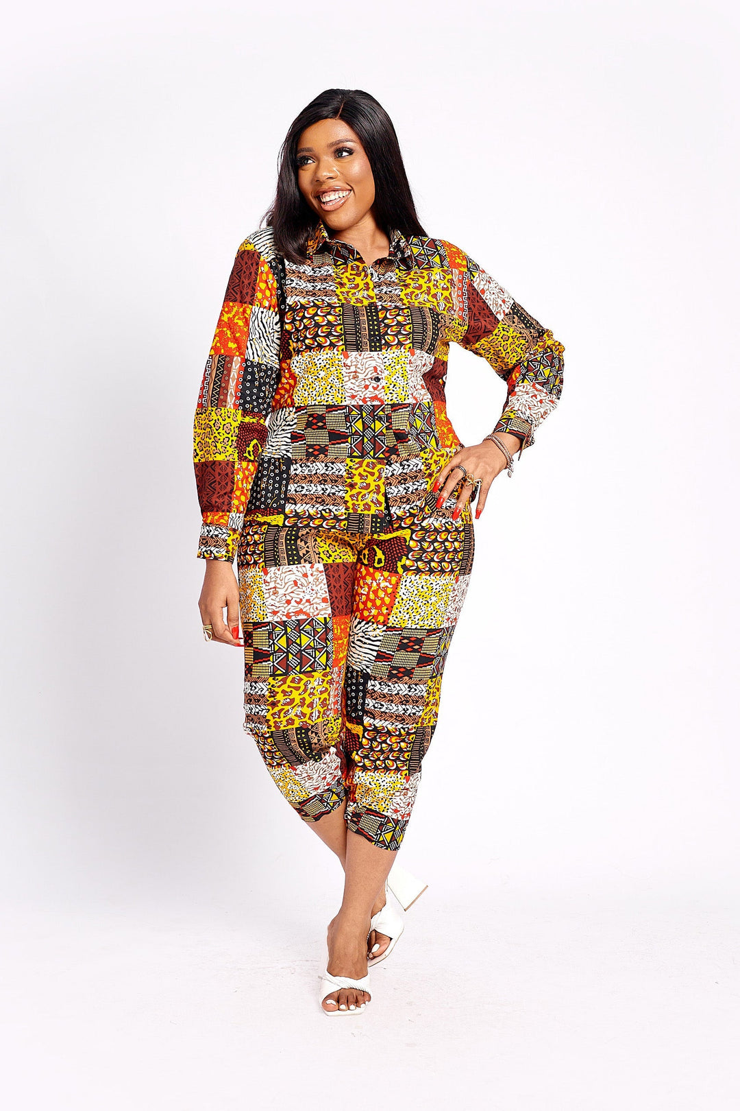 African Print Jemila Pants