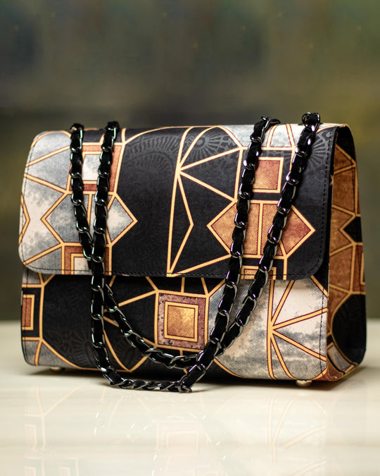 IYANU JACQUARD HANDBAG