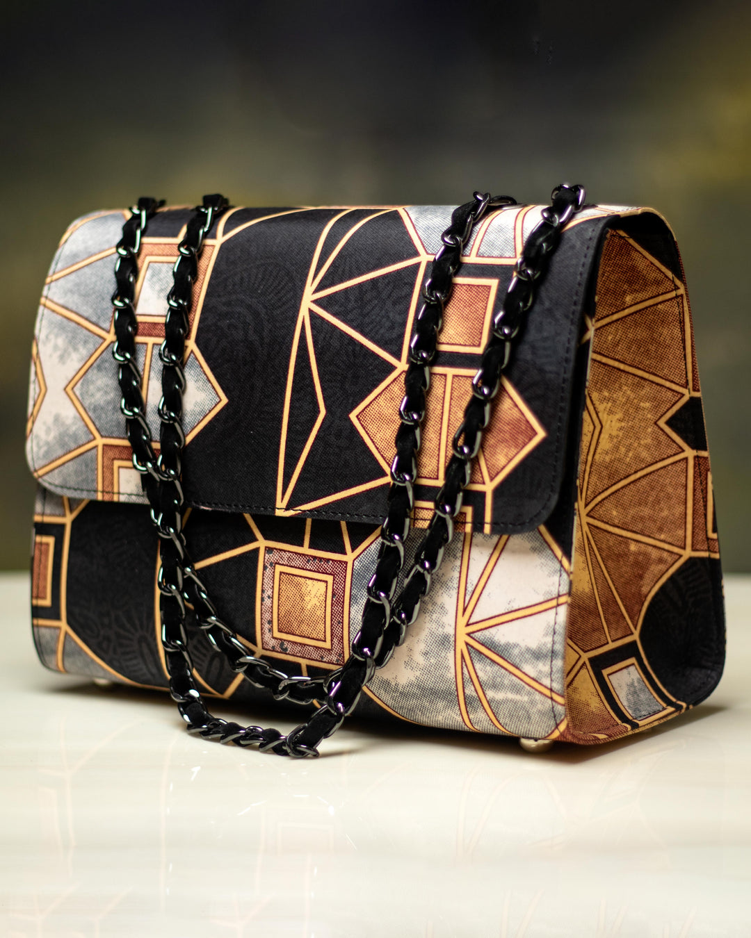 IYANU JACQUARD HANDBAG