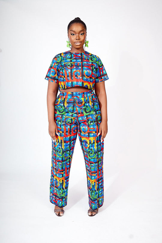 PANTALON ENIOLA IMPRIMÉ AFRICAIN