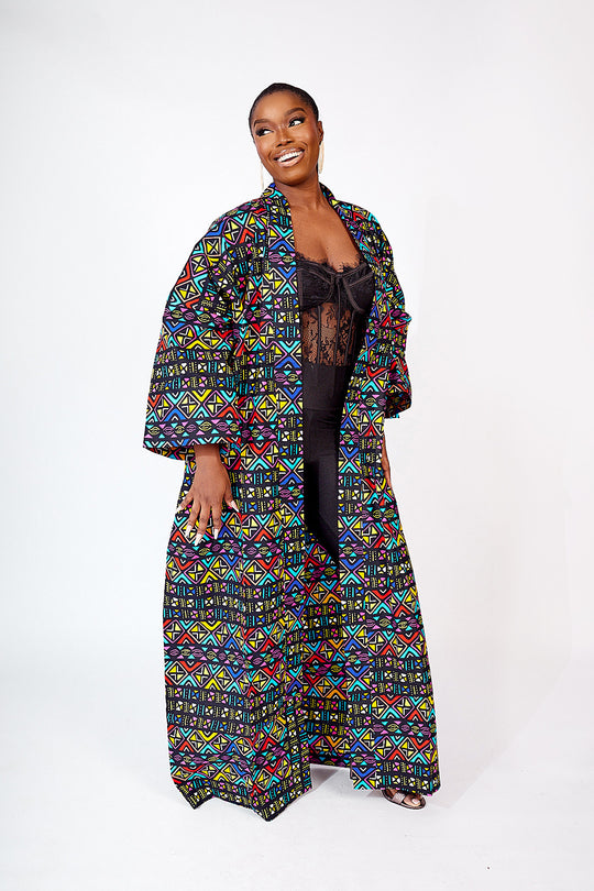 KIMONO FADEKE IMPRIMÉ AFRICAIN