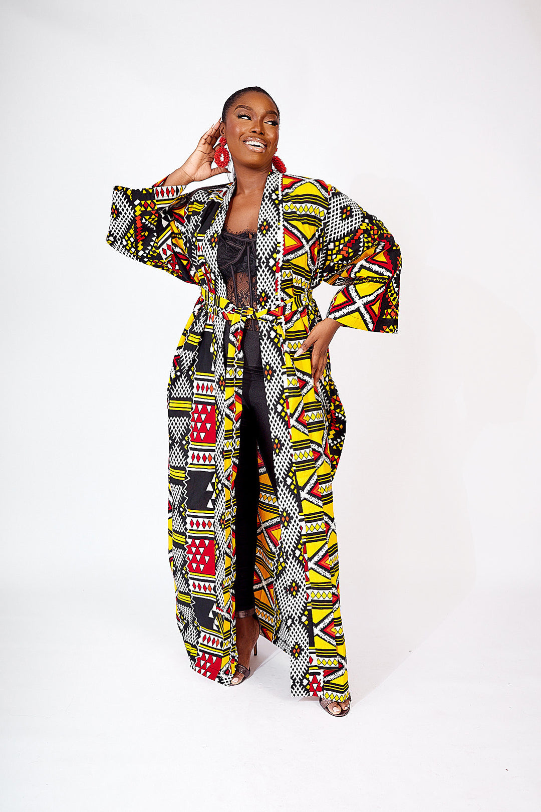 TOFY AFRICAN PRINT KIMONO