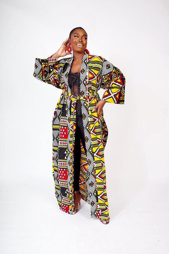 TOFY AFRICAN PRINT KIMONO