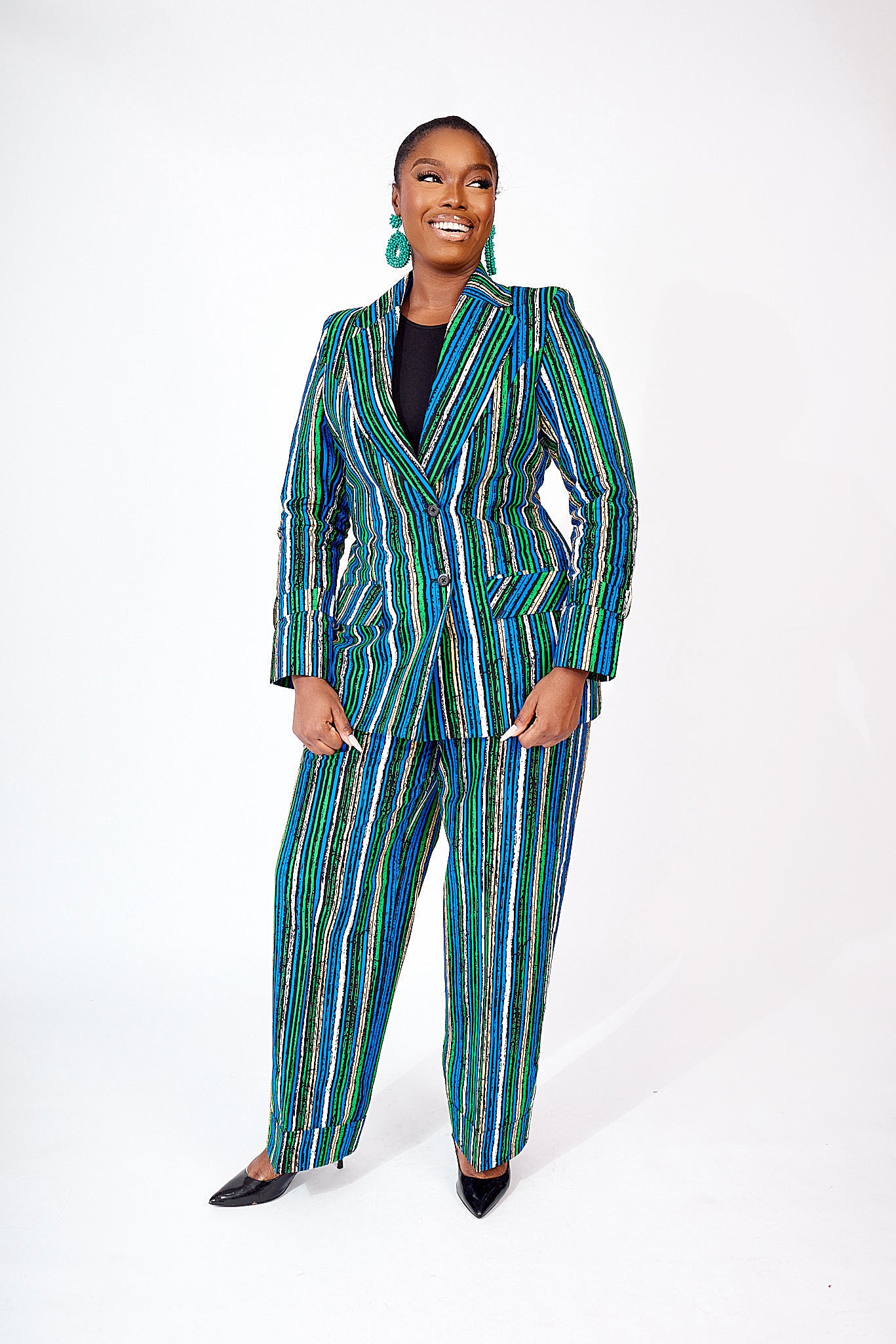 Jolade African Print Blazer