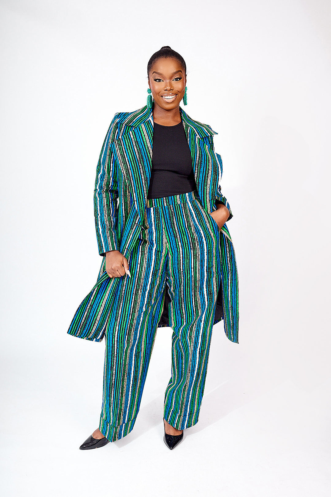 SALE AFRICAN PRINT JOLADE TRENCH JACKET