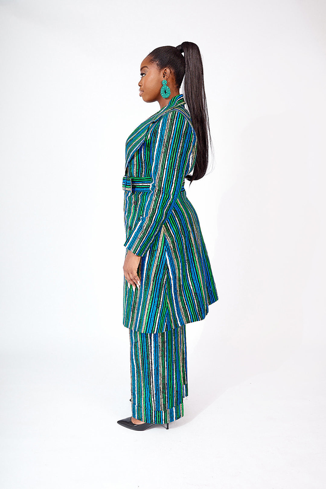 AFRICAN PRINT JOLADE TRENCH JACKET