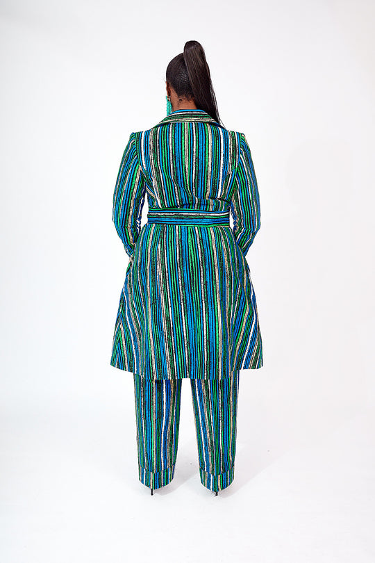 AFRICAN PRINT JOLADE TRENCH JACKET