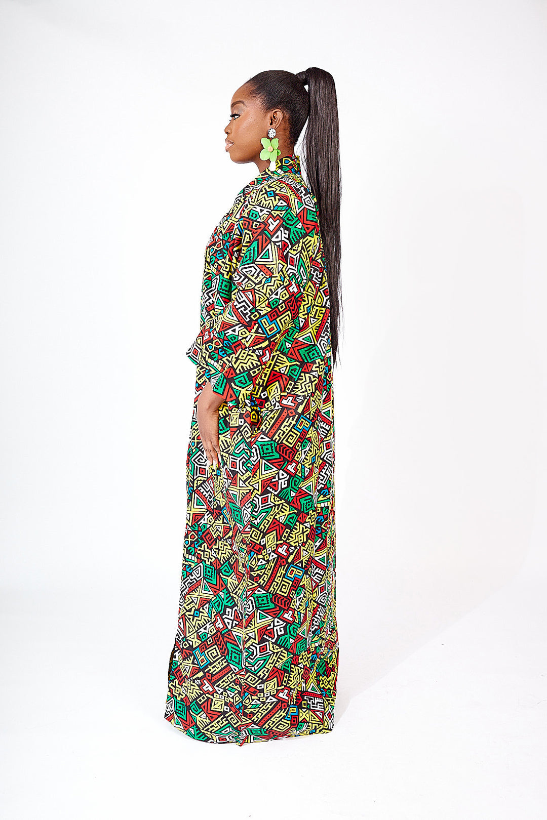 KIMONO JUMOKE ESTAMPADO AFRICANO