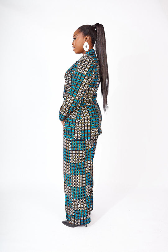 Remi African Print Blazer