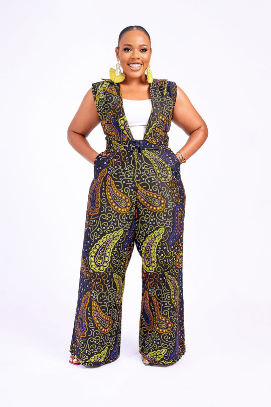 SALE YEJIDE AFRICAN PRINT JUMPSUIT