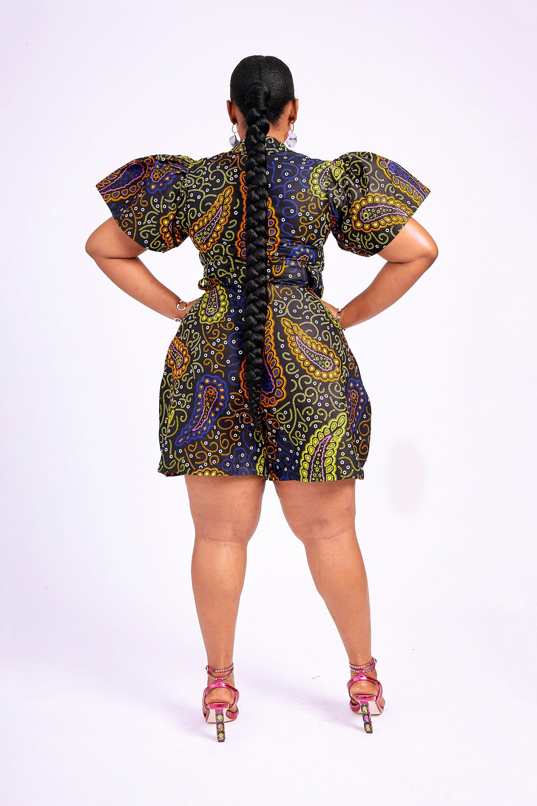 DARA AFRICAN PRINT PLAYSUIT