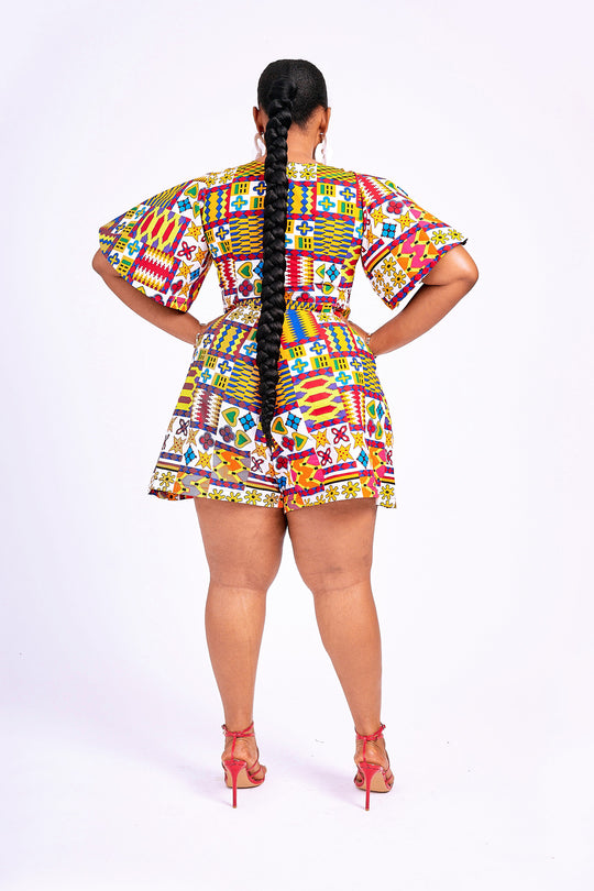 AFRICAN PRINT NKOYO PLAYSUIT