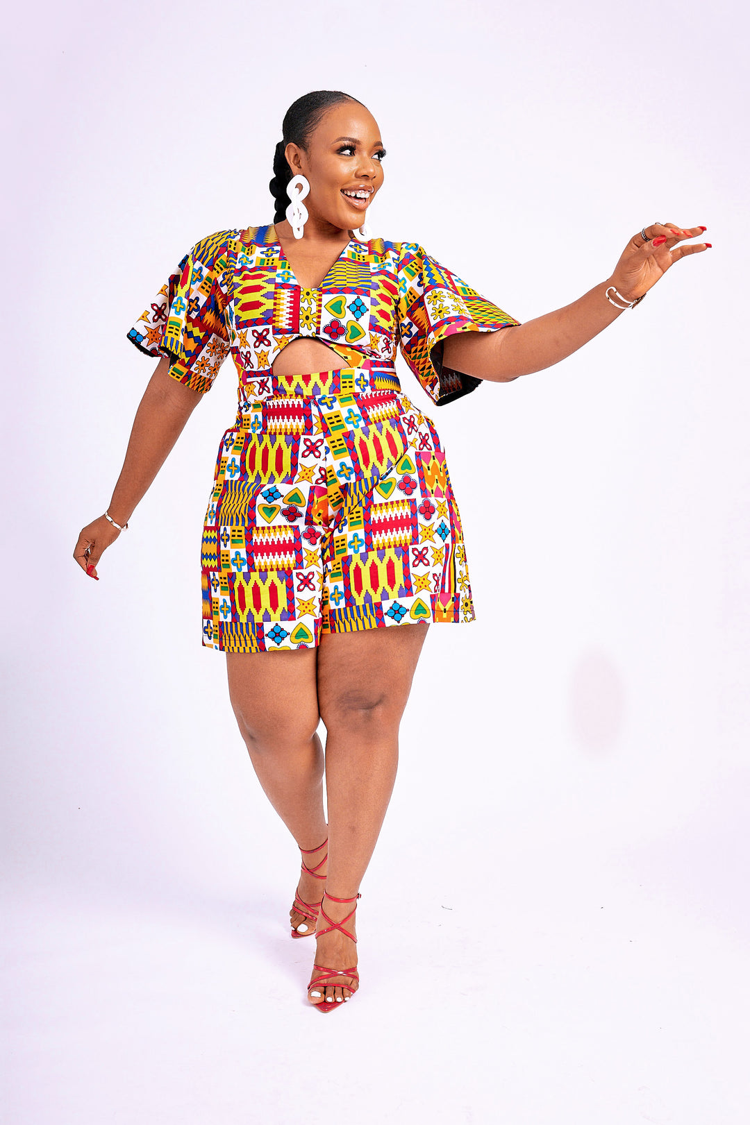 AFRICAN PRINT NKOYO PLAYSUIT