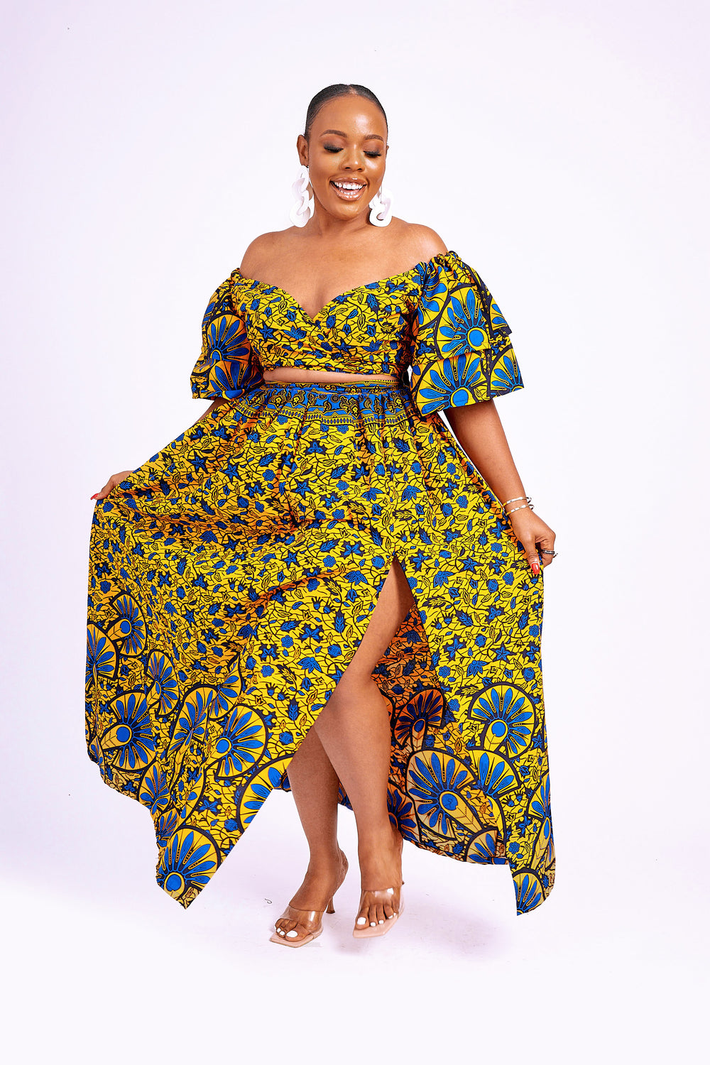 RAIZA AFRICAN PRINT MAXI SKIRT