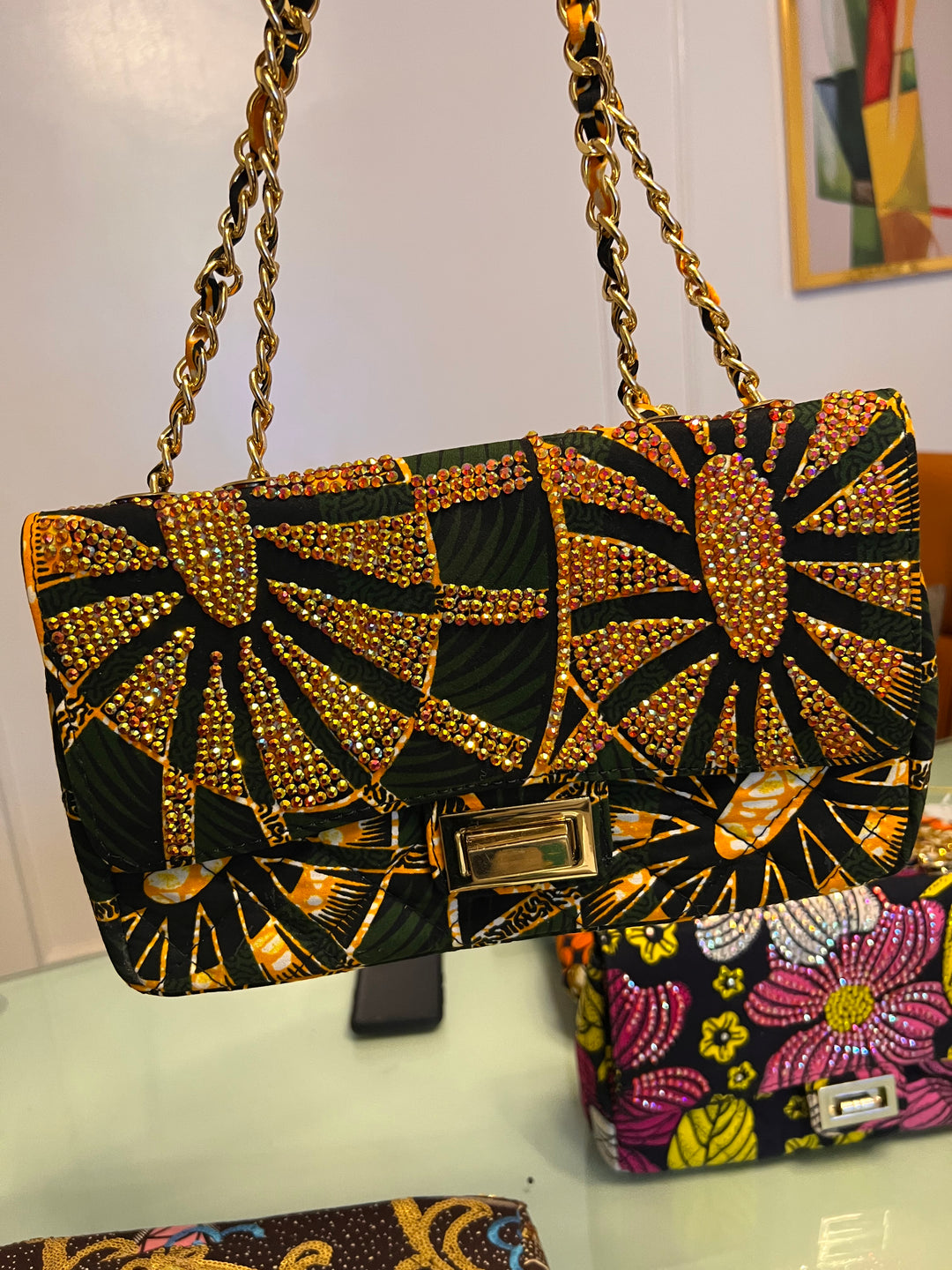 Demilade Rhinestoned Handbag