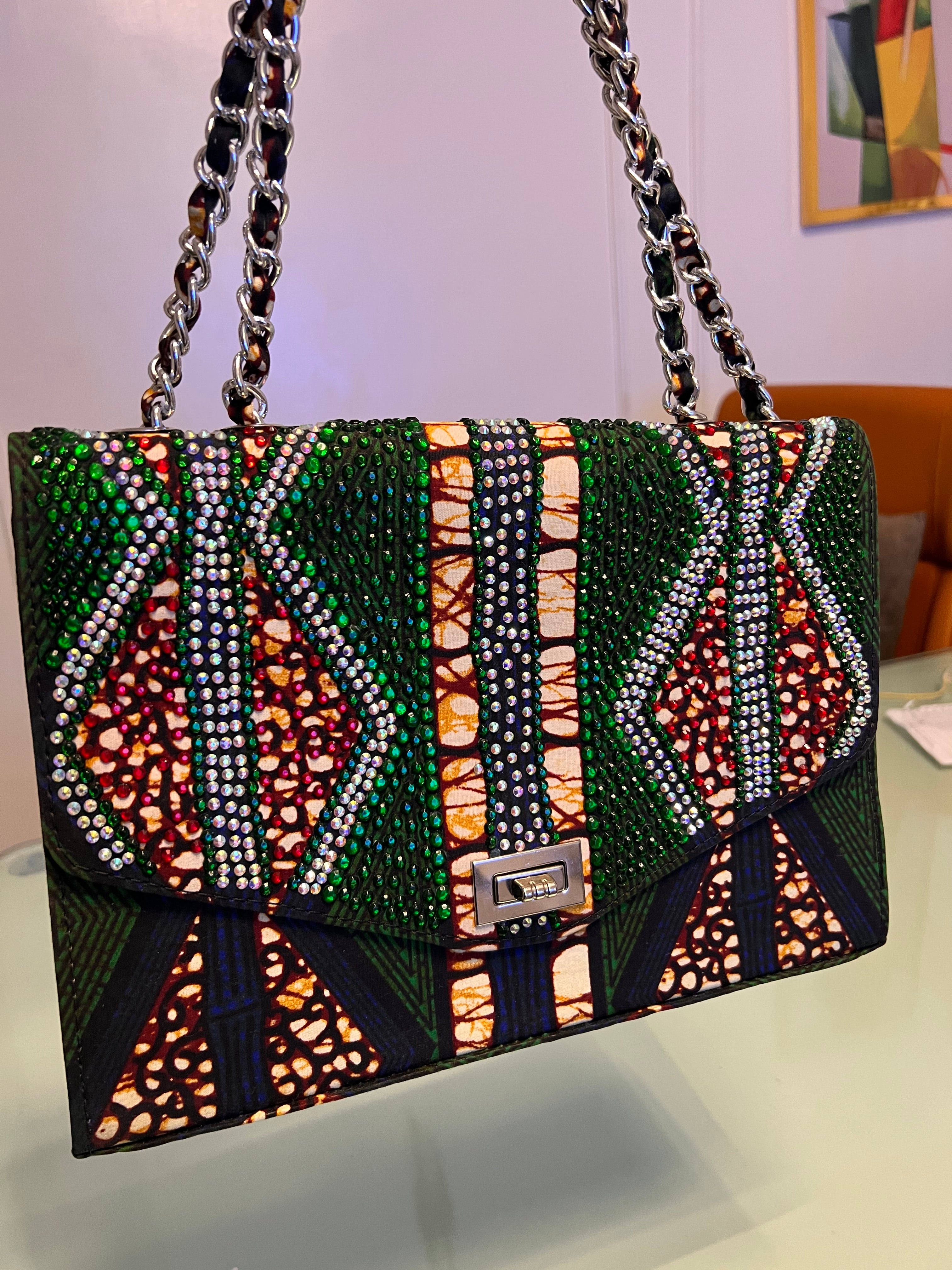 KUREDU Rhinestoned Bag