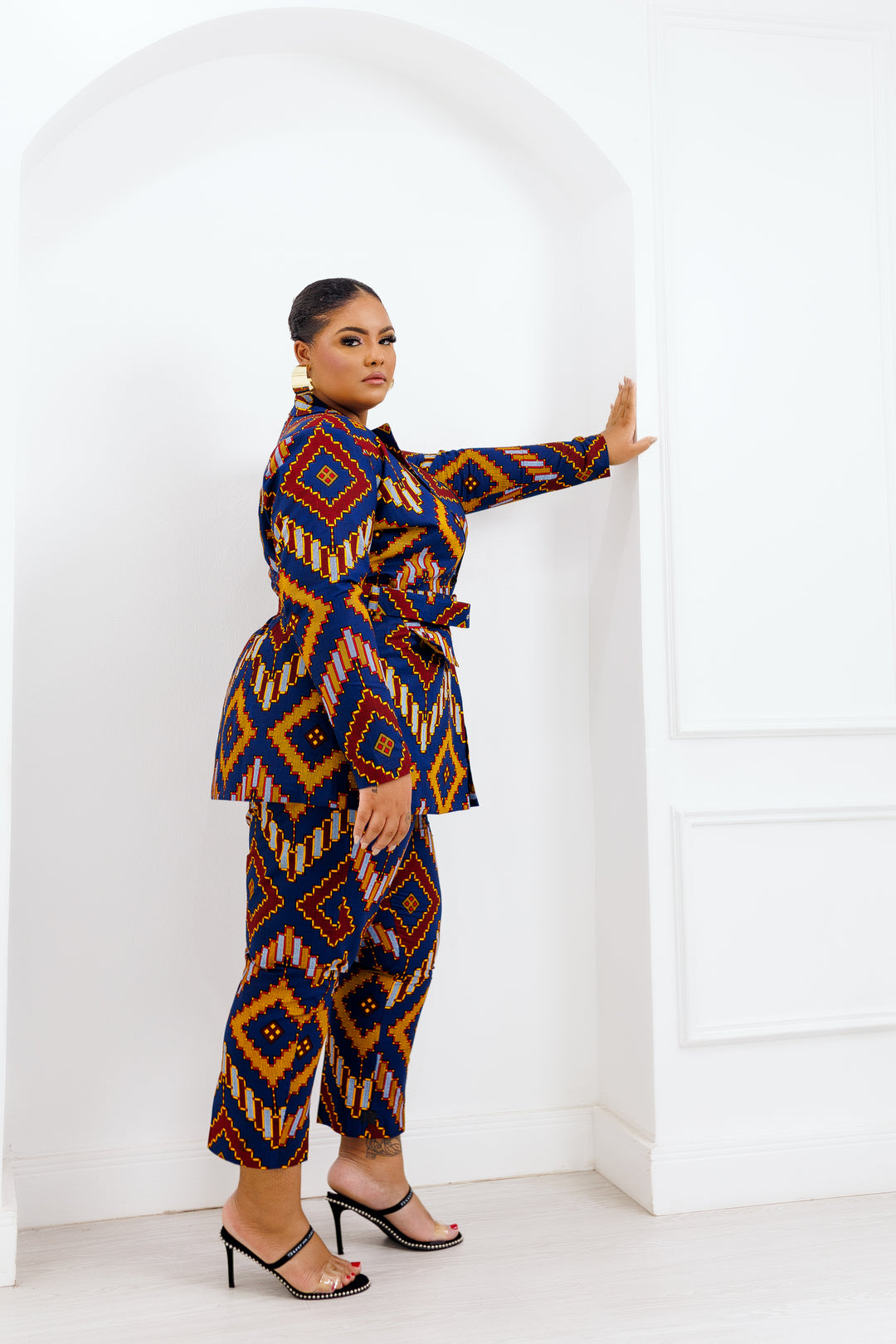 African Print Tichina Top & Trousers Set – Karentino-Boutique