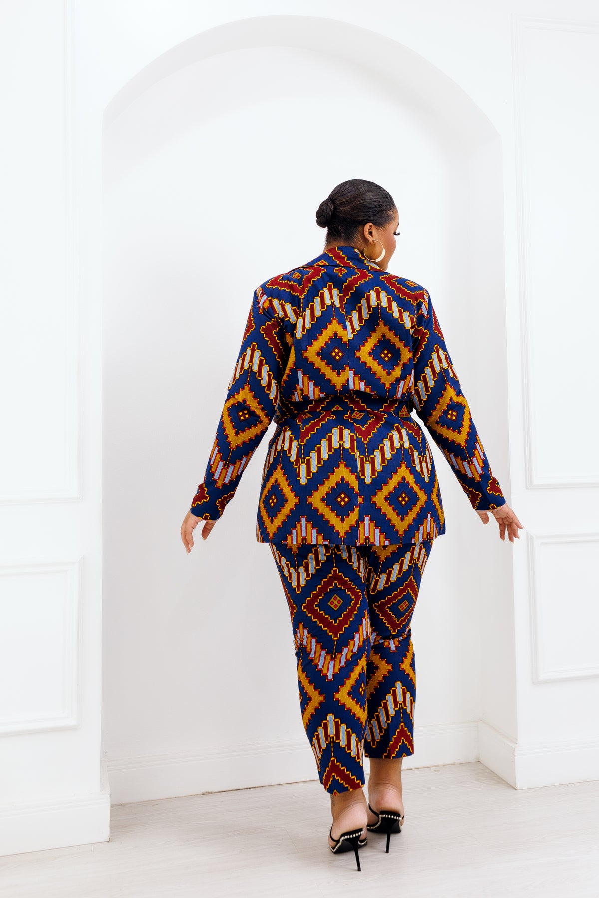 Light weight wide leg african style colourful trousers - Horizons Lointains