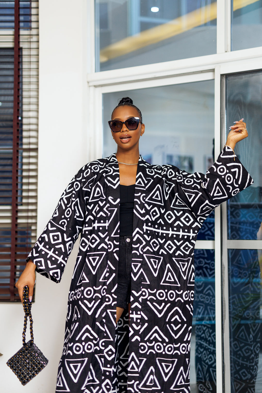 African Print Ola Kimono