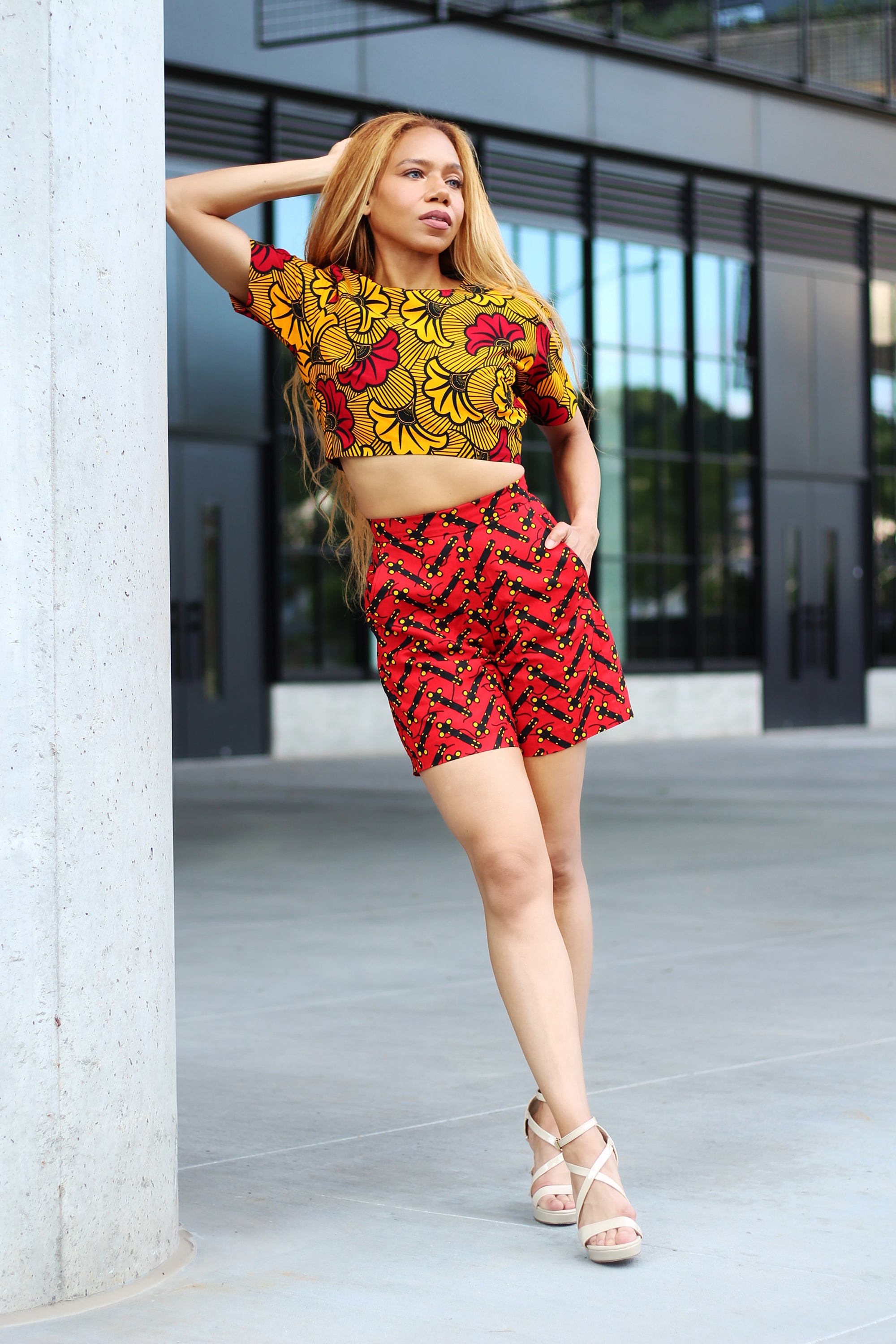 TOSIN AFRICAN PRINT CROP TOP