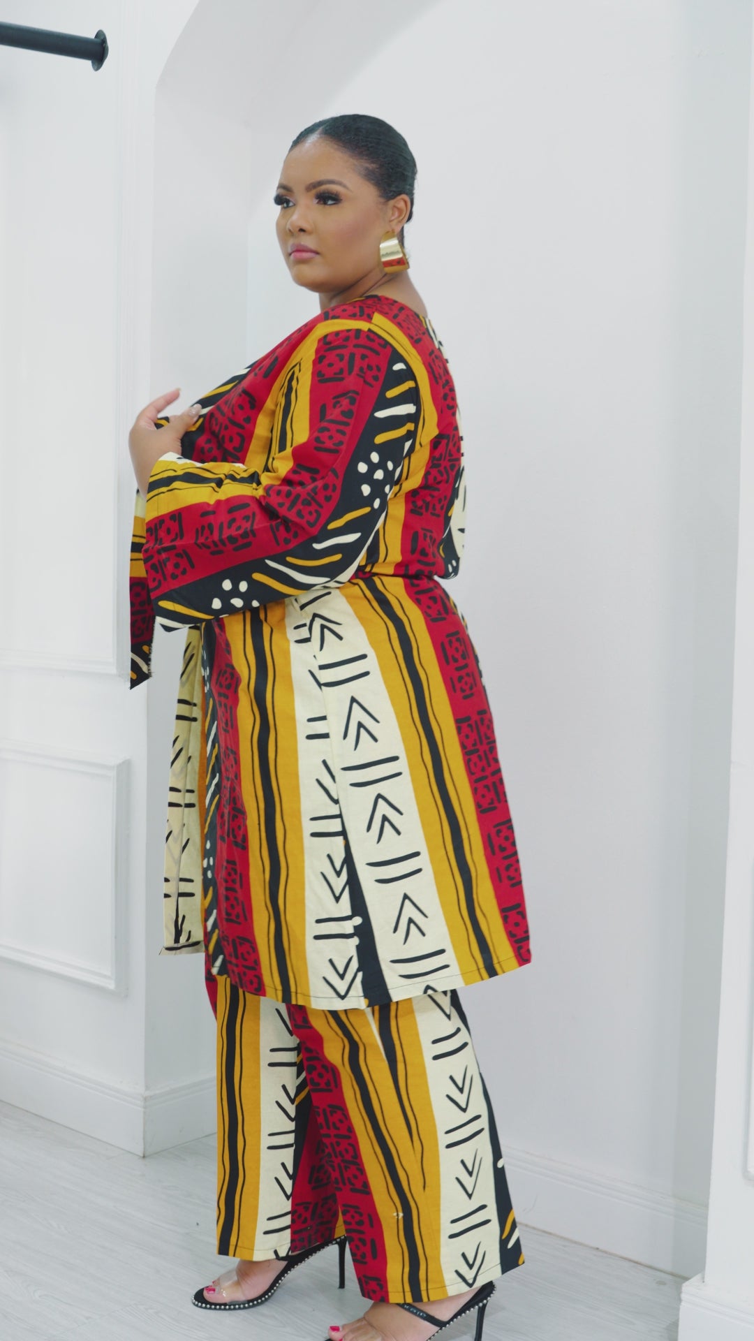 Folami African Print Kimono