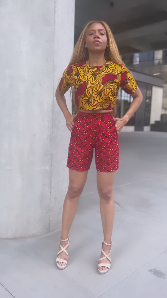 TOSIN AFRICAN PRINT SHORTS