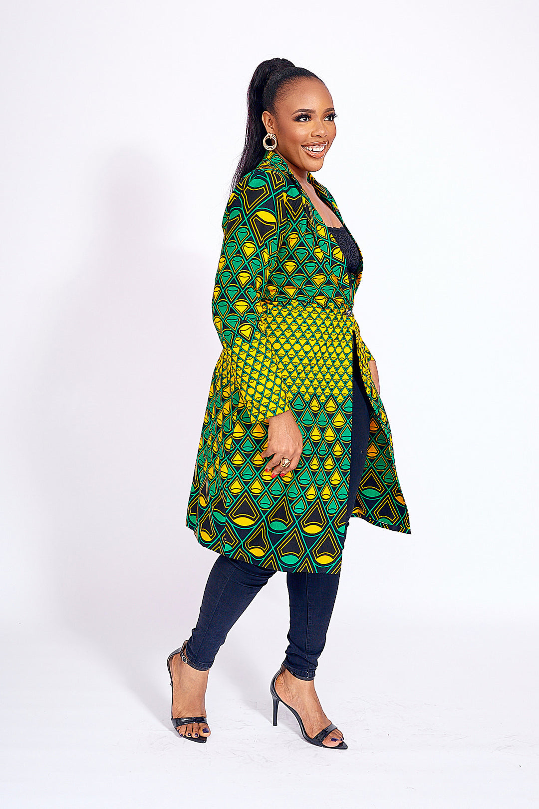 african print fall jacket