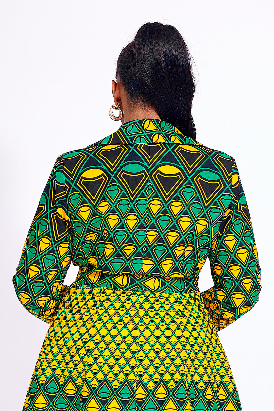 african print long jacket